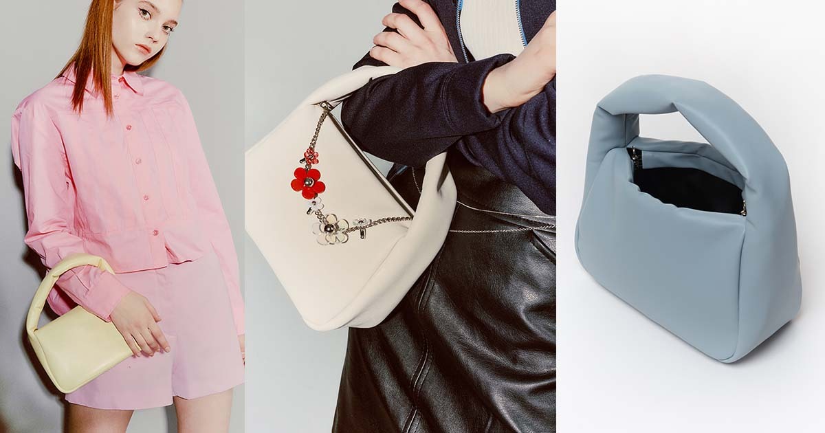 時髦的方形腋下包Mug Bag S