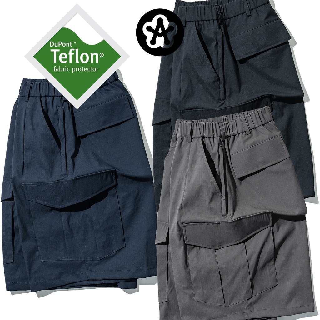 JKS A+FU Urban Cargo Shorts 機能 杜邦 Teflon 防潑水 寬鬆 斜口袋短褲【JKSFU2】