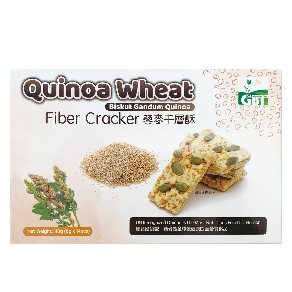 Green Bio Tech - 藜麥千層酥 #零食 #獨立包裝 #健康小吃 #高纖 #餅乾 110g