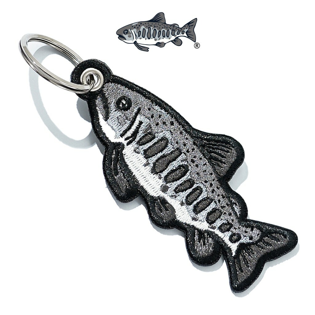 JKS AGILITY Basic Embroidery Keychain 櫻花鉤吻鮭 鮭魚 刺繡 鑰匙圈【4P】