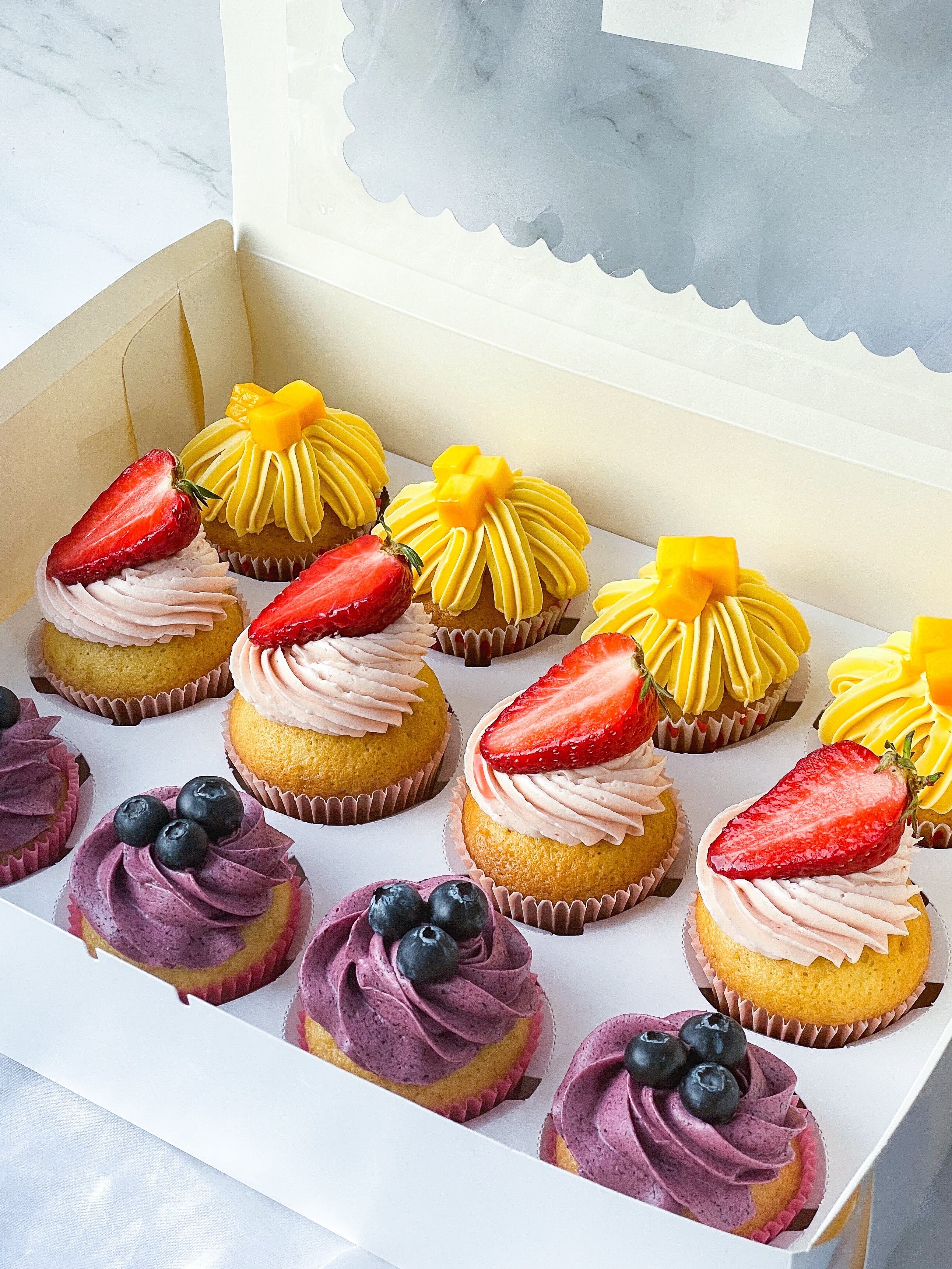 水果杯子蛋糕組合