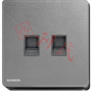 西門子 DELTA®arina RJ11電話插座 + RJ45 CAT6類電腦插座 (冰川白/玫瑰金/永恆灰/香檳金/型啞黑)