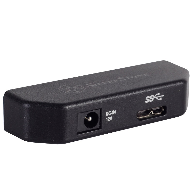 米特3C數位–SilverStone 銀欣 EP02B USB3轉SATA硬碟轉接器 黑色/SST-EP02