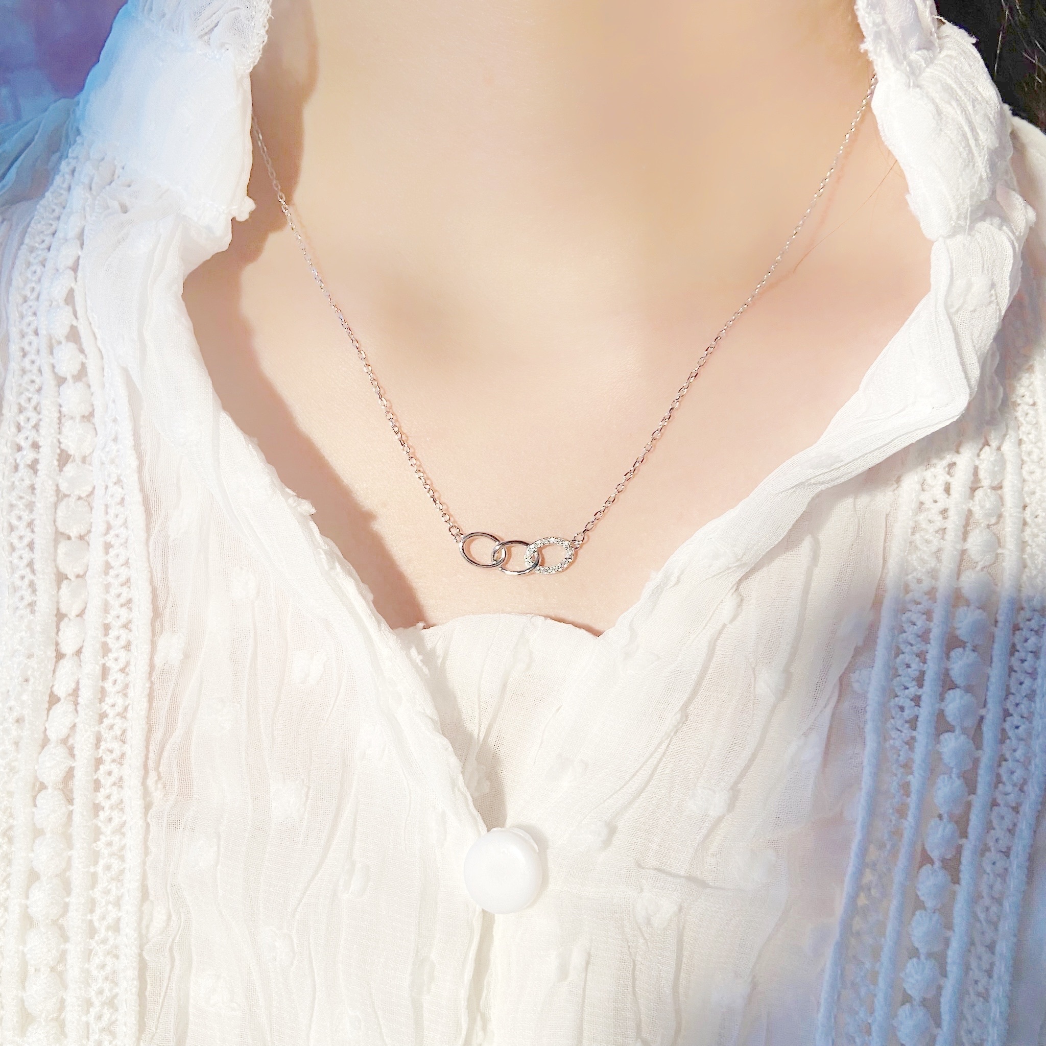 | 925 Silver・White Gold・Rose Gold | Time Travel Necklace（Silver / Rose Gold) | NE0598 |