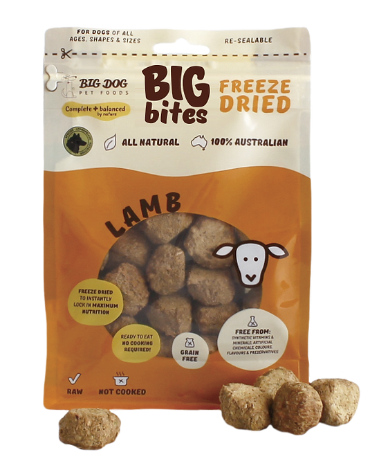 BIGDOG 澳洲草飼羊脫水狗糧 490G