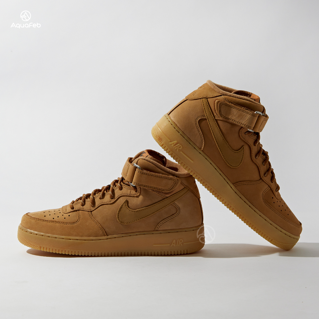 Nike Air Force 1 Mid '07 WB. 男 亞麻棕 經典 高筒 運動 休閒鞋 DJ9158-200