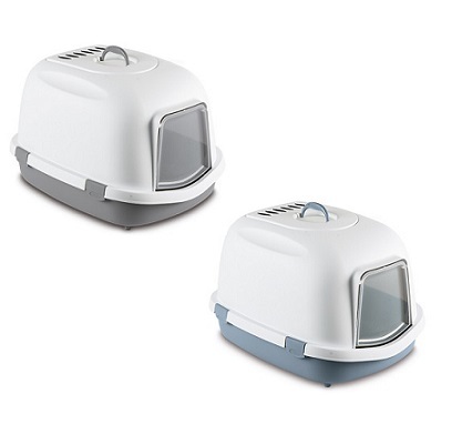 法國Zolux 加大有蓋貓砂盤- (鋼藍色) / (灰色)