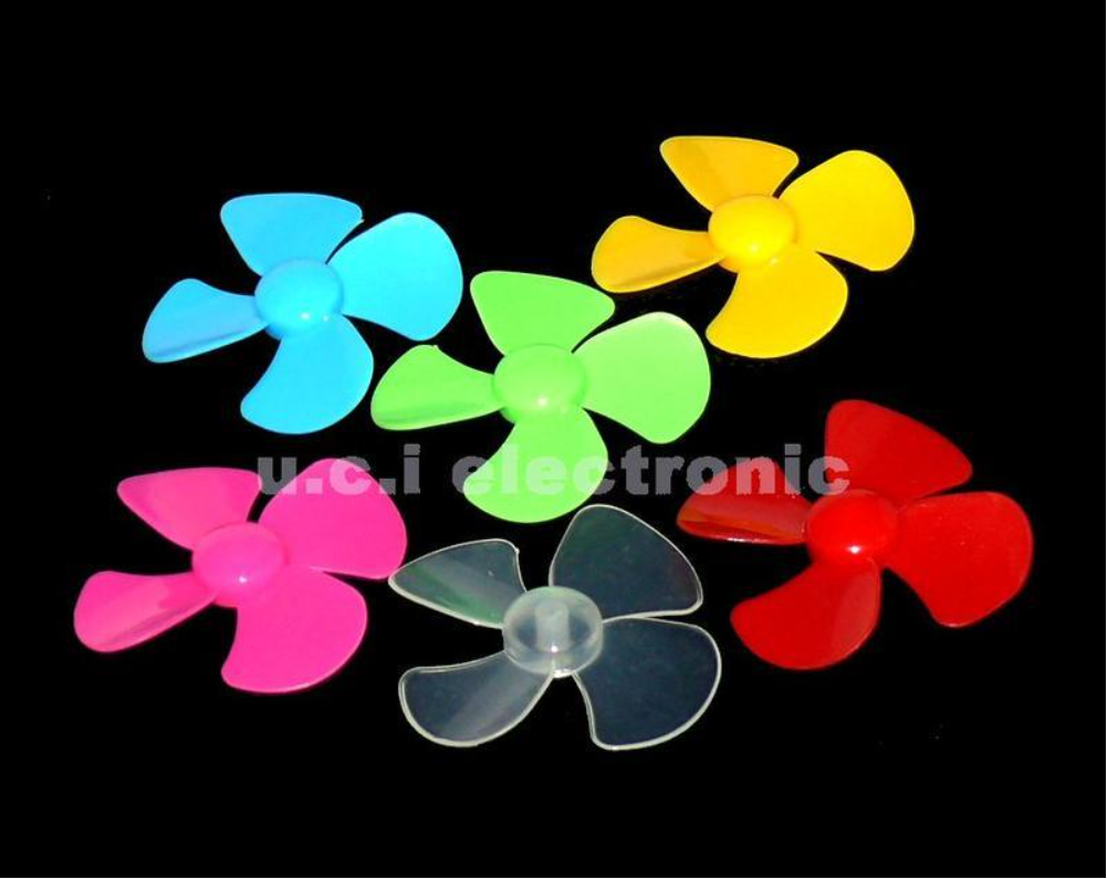 【UCI電子】(K-2)  優質四葉 螺旋槳 2.0MM孔風扇葉 船槳 專題製作 電機 馬達配件 56mm