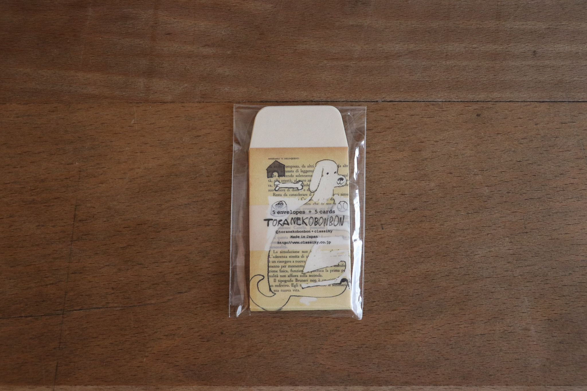 日本 倉敷意匠 中西直子 迷你信封套組 s