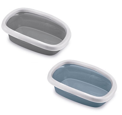 法國 Zolux 簡便貓砂盤 10L- (鋼藍色) / (深灰色)