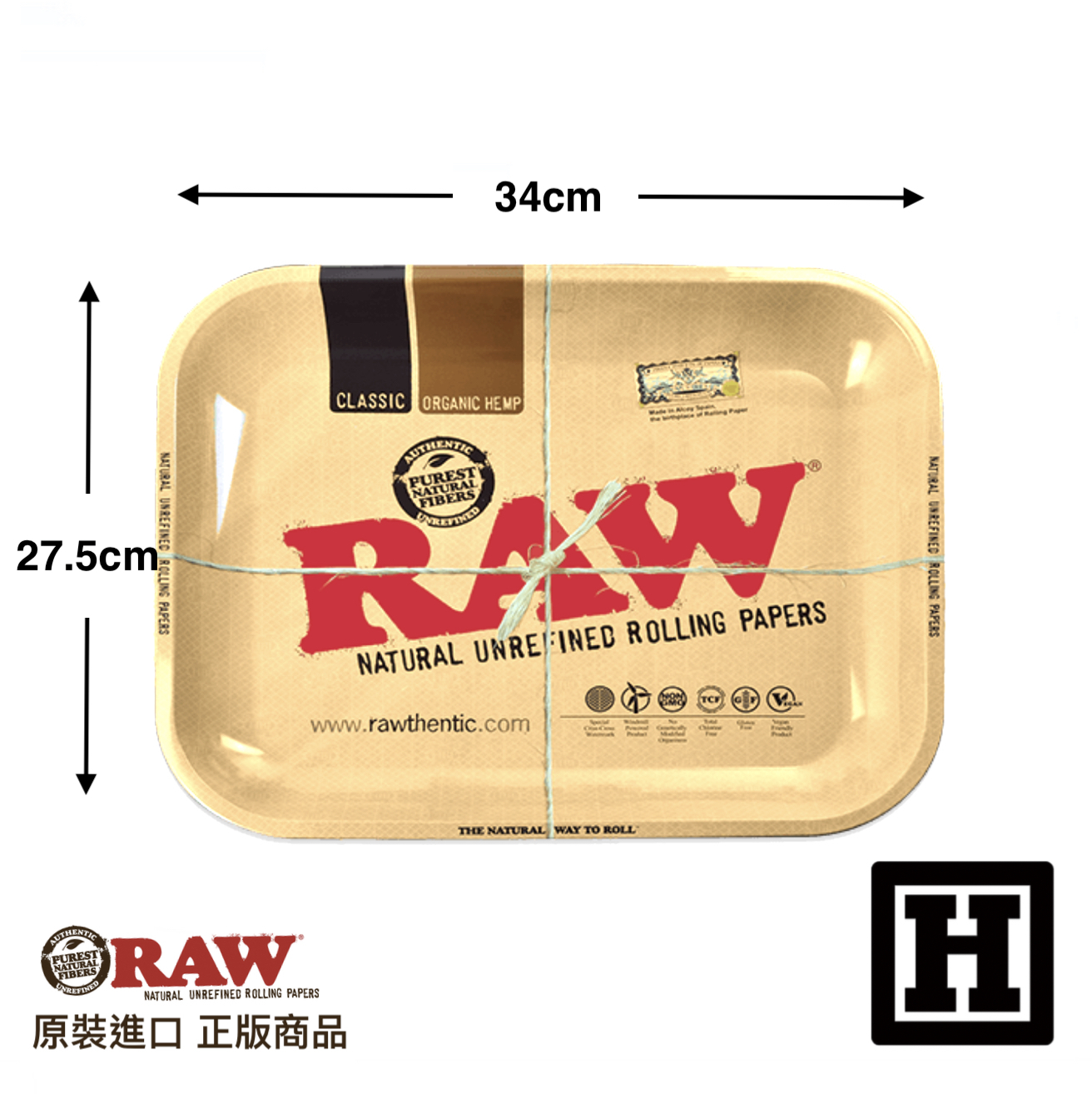 RAW Metal Rolling Tray 金屬捲菸盤 (L)