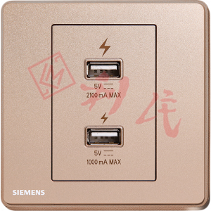 西門子 DELTA®arina 雙USB 智能充電插座 (冰川白/玫瑰金/永恆灰/香檳金)