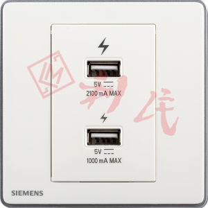 西門子 DELTA®arina 雙USB 智能充電插座 (冰川白/玫瑰金/永恆灰/香檳金)