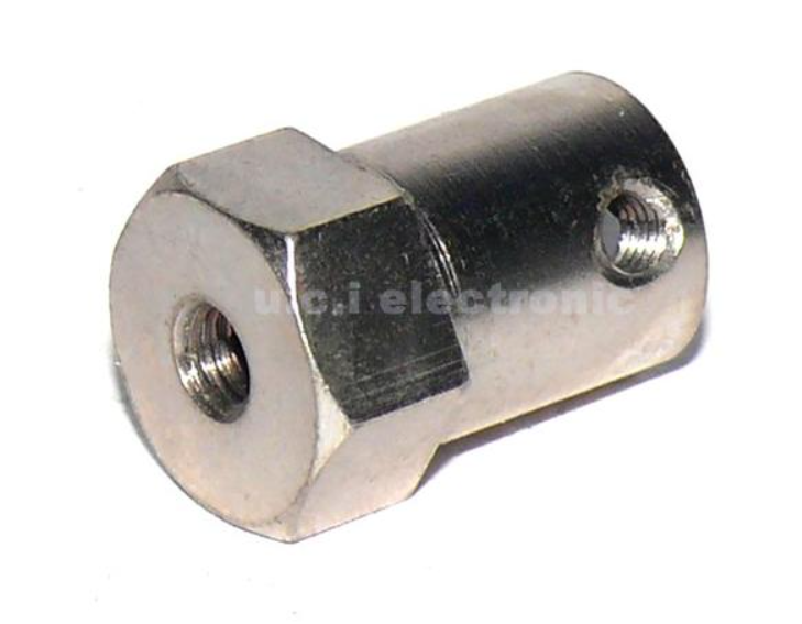 【UCI電子】(C-5-10-11) 六角聯軸器 機器人 智慧小車輪胎連接器 3D印表機