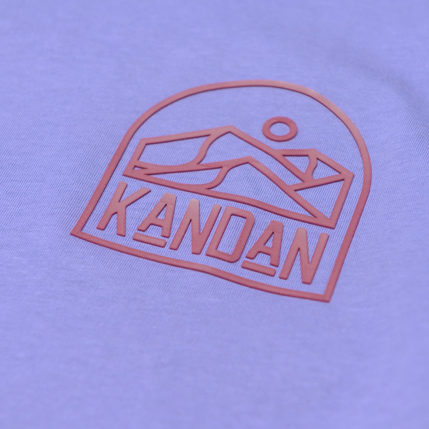 KID ® KANDAN系列 厚板膠山脈短T 紫
