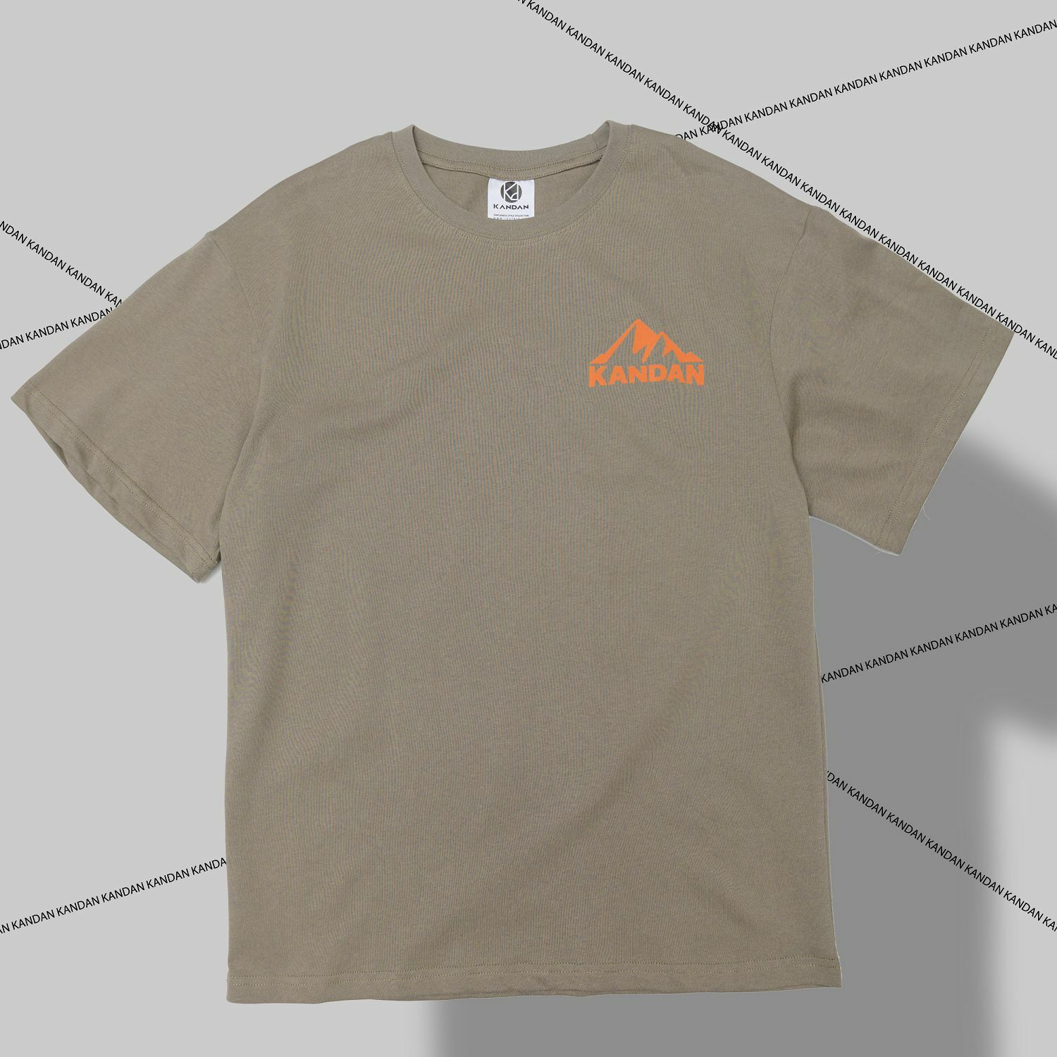 KID ® KANDAN系列 植絨山脈短T 灰