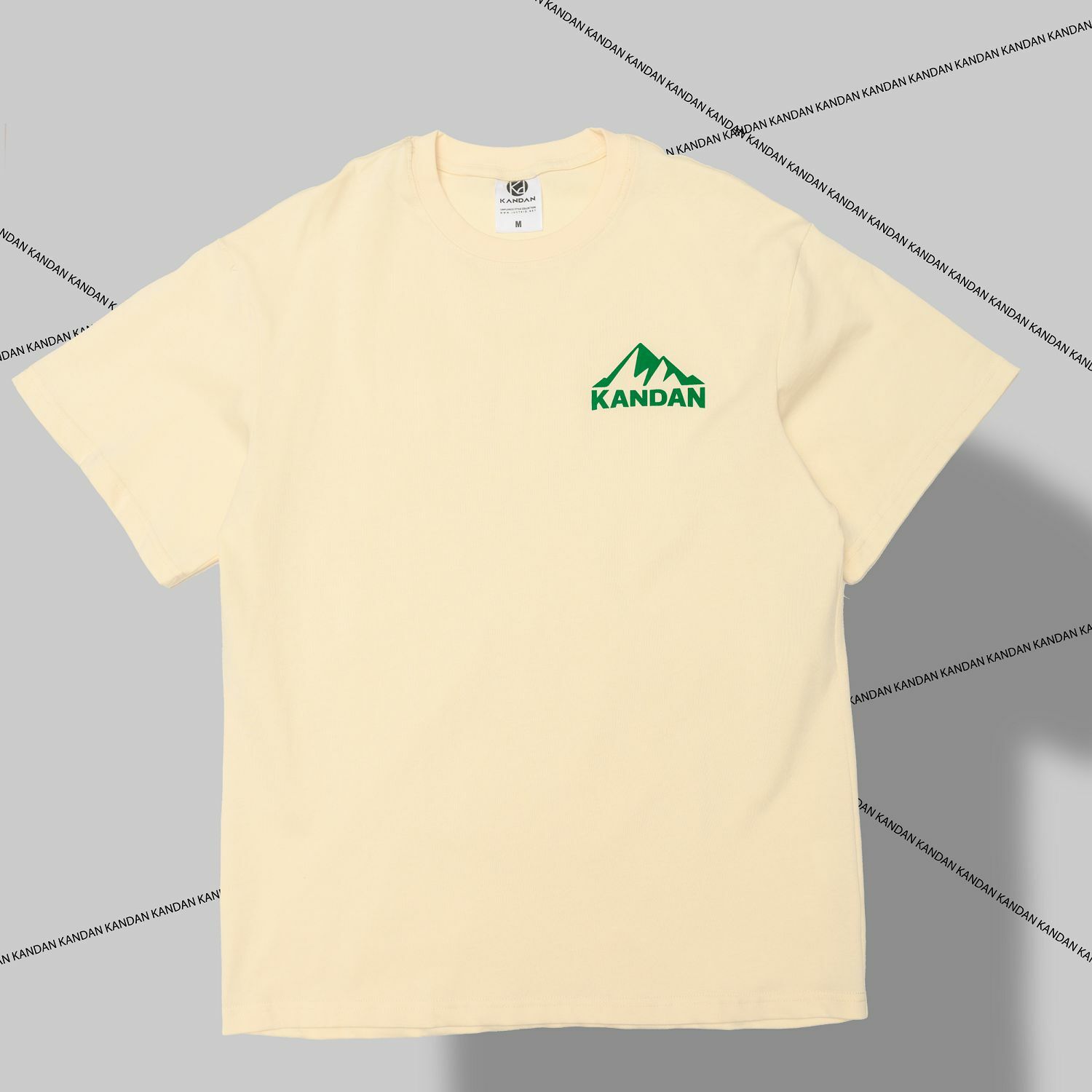 KID ® KANDAN系列 植絨山脈短T 米白