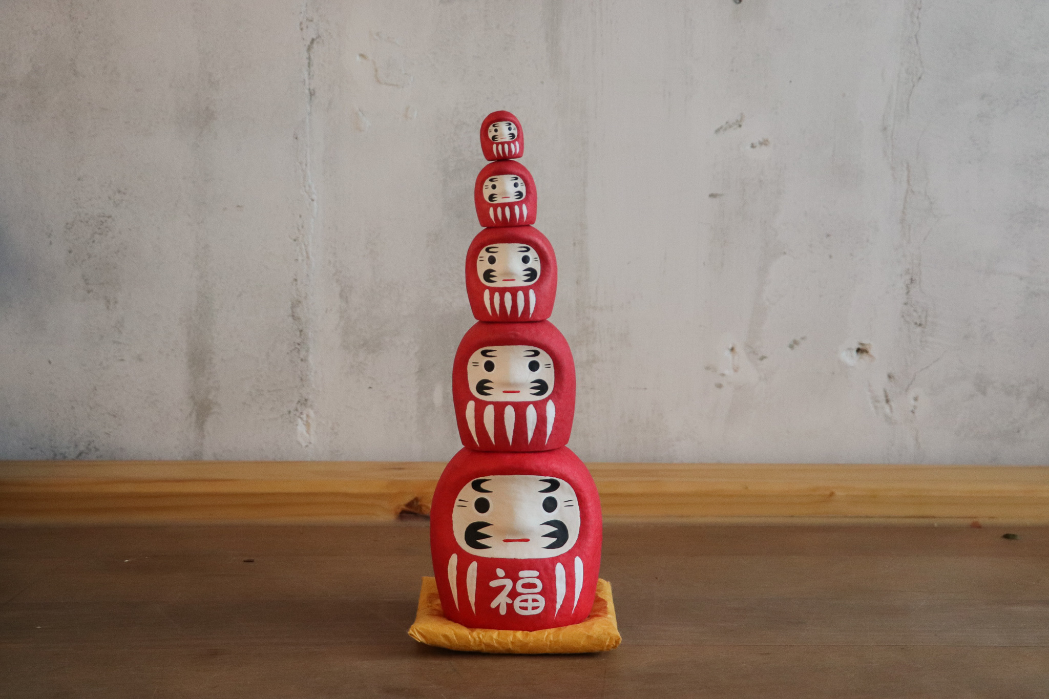 日本 俄羅斯娃娃系 達摩 和紙擺飾