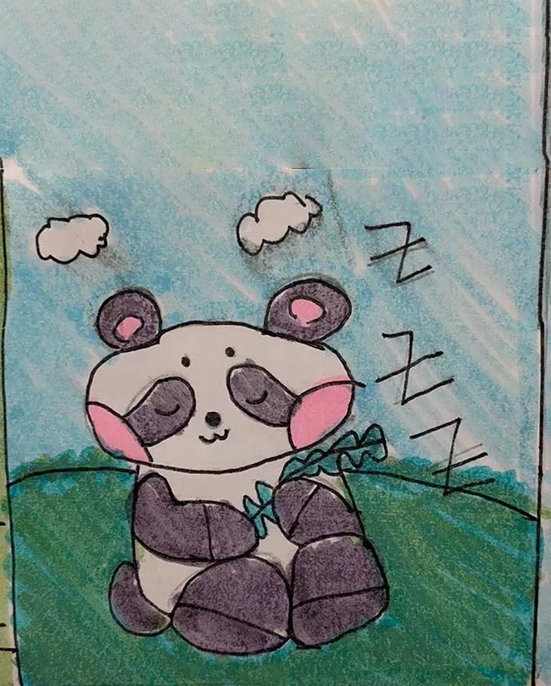 我家的小畫家 ※ 莎莎筆下的熊貓 - SS1004