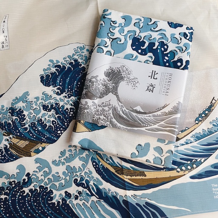 葛飾北齋 神奈川巨浪 茶巾 風呂敷｜日本浮世繪系列