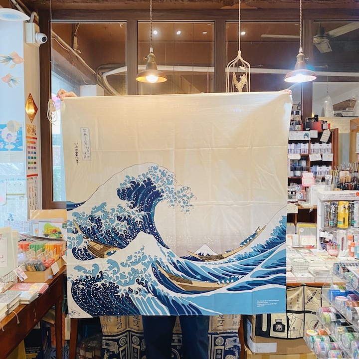 葛飾北齋 神奈川巨浪 茶巾 風呂敷｜日本浮世繪系列
