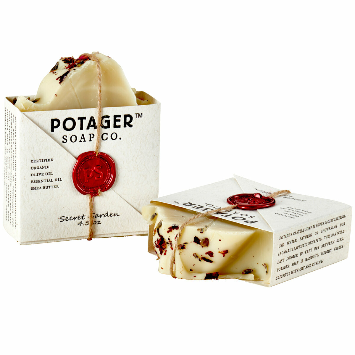 【Potager Soap Co.】Secret Garden Bar Soap Handmade with Organic Ingredients