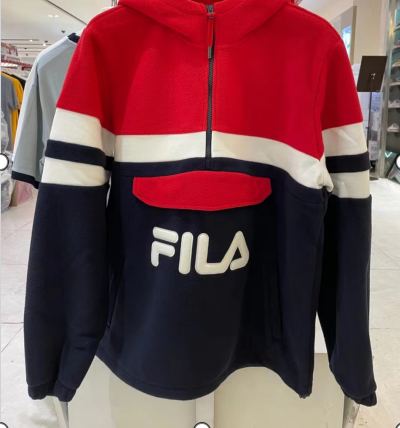 FILA HOODED WITH HALF ZIP AND BIG LOGO