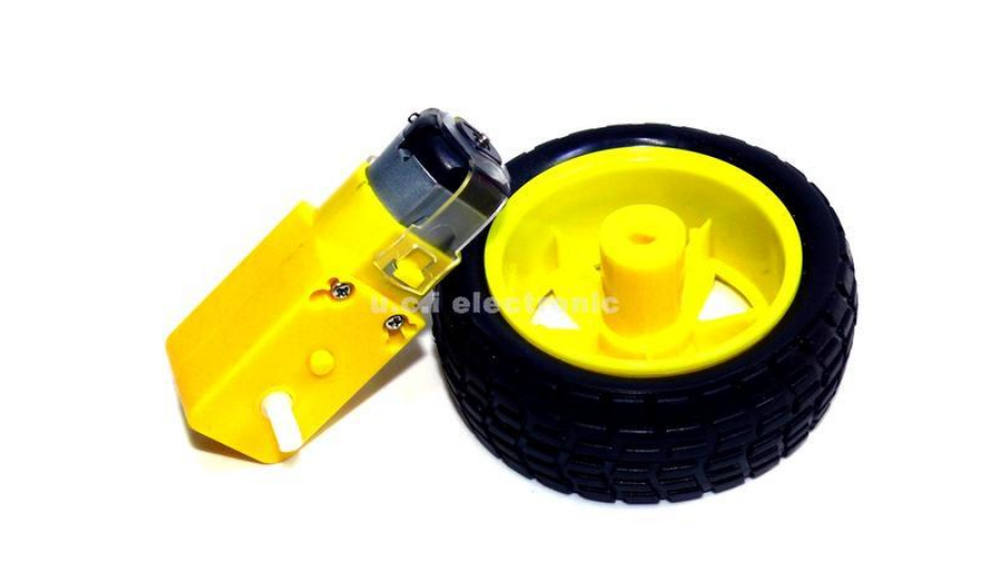 【UCI電子】(H-4) 塑膠直流減速馬達 TT馬達 減速比1:48 + 智能小車輪胎