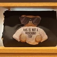 [S] MOSCHINO THIS IS NOT MOSCHINO TOY POCHETTE,7T8429-8212-1555, BLACK, 667111884914 (SM169)