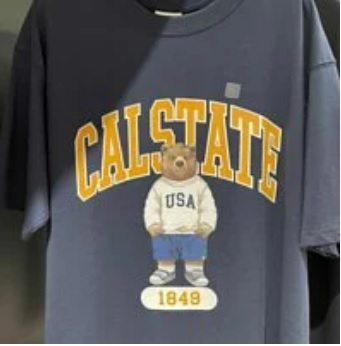 [S] WHO.A.U CALSTATE 1894 STEVE T-SHIRT,NAVY, WHRPC3715U59 (SWAU19)