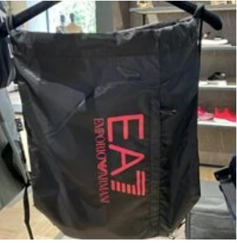 [S] ARMANI EXCHANGE NYLON BACKPACK,BLACK/PINK, 275666 CC733-00120 (SAX23)