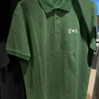 [S] ARMANI EXCHANGE POLO SHIRT,GREEN, 7V1FR5 1JWCZ-0584 (SAX32)