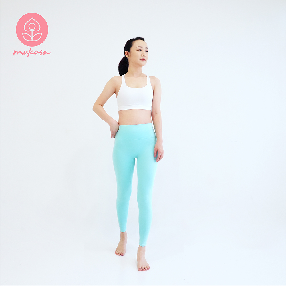 MUKASA 高彈運動緊身褲 薄荷綠 MUK-2296108