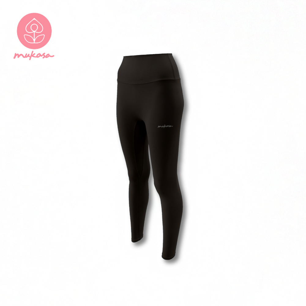MUKASA 高彈運動緊身褲 個性黑 MUK-2296112