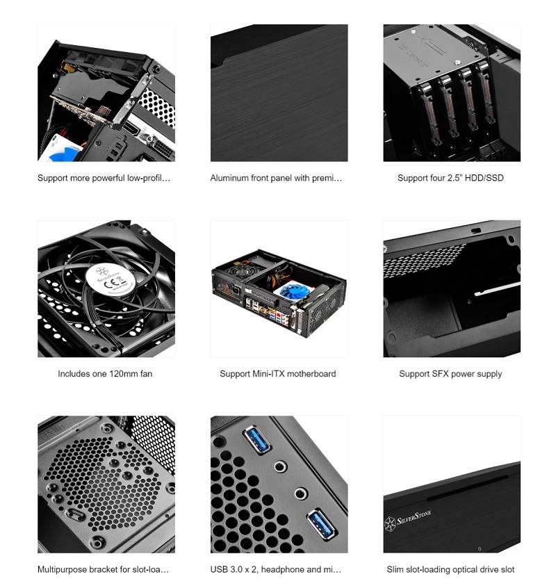 米特3C數位–SilverStone 銀欣 ML06-E 電腦機殼/黑/SST-ML06B-E