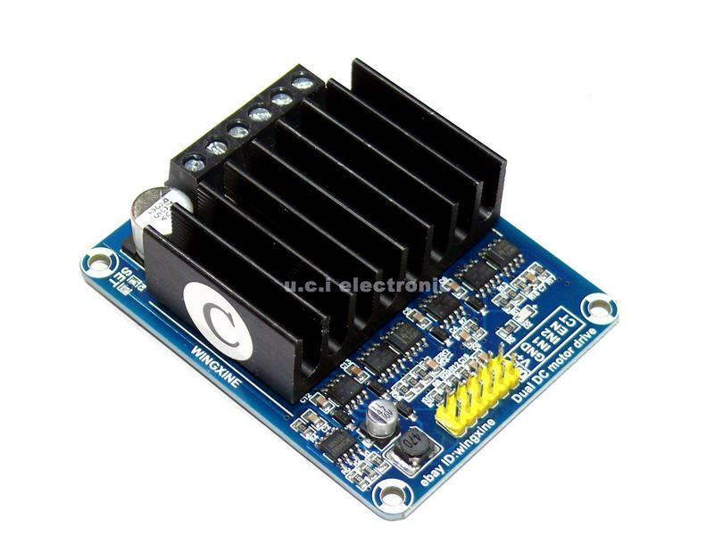 【UCI電子】(F-1)  DBH-01C 智能車 雙路24V20A電機驅動模塊 大功率H橋 強勁剎車