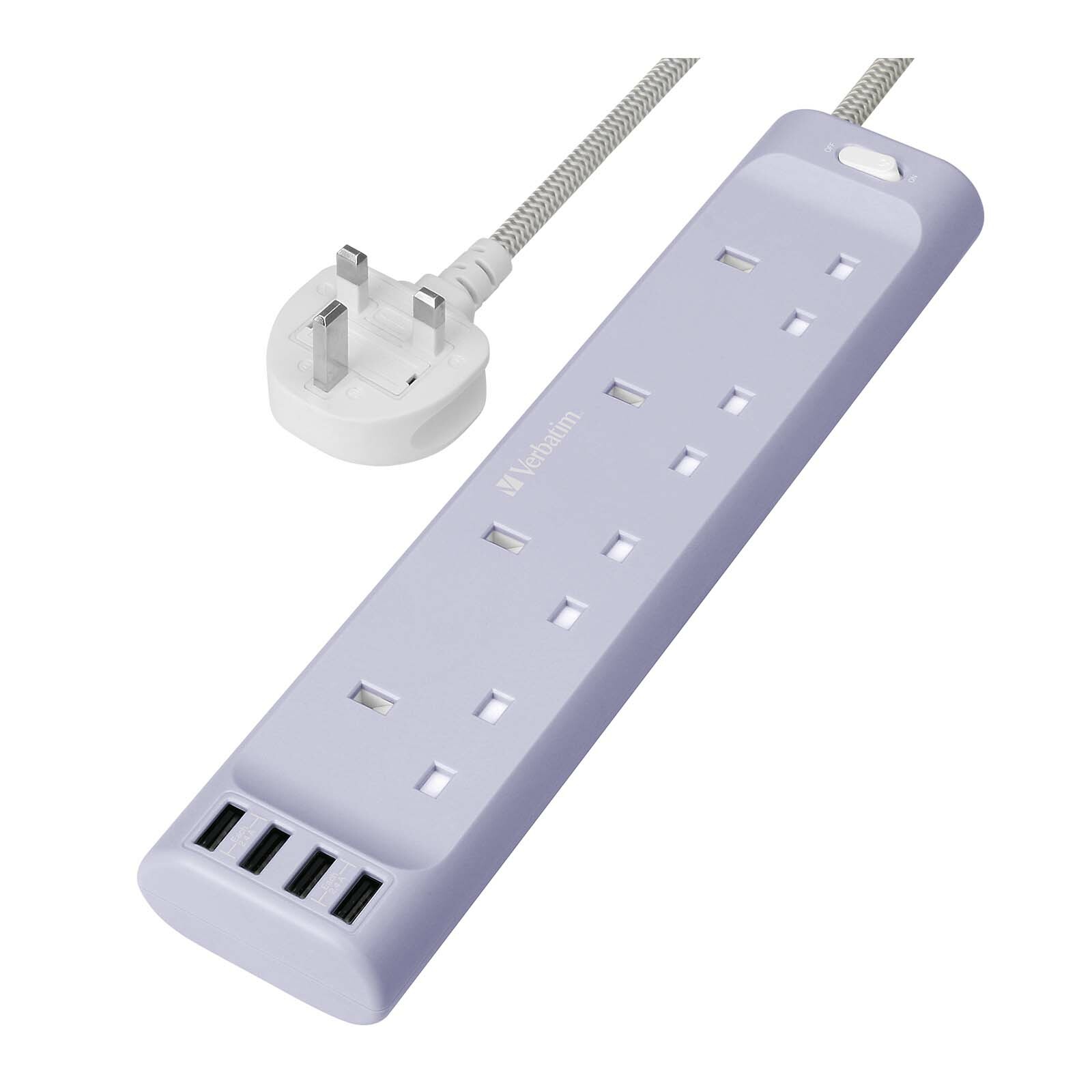4 AC Outlets & 4 USB-A Ports 拖板