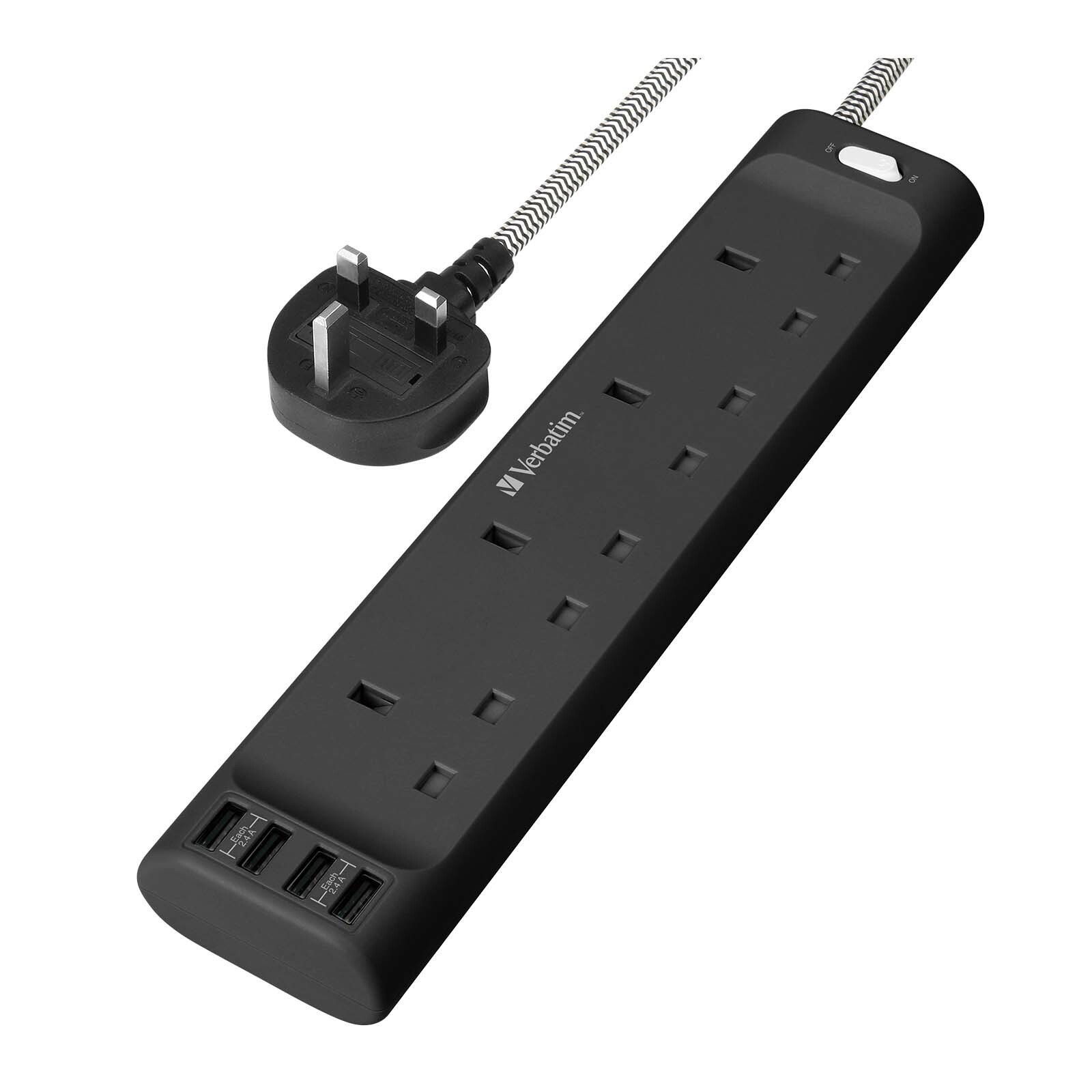 4 AC Outlets & 4 USB-A Ports 拖板
