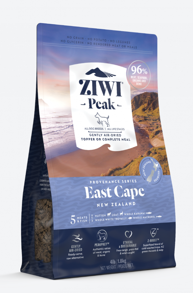 ZIWIPeak®  溫和風乾無穀物狗糧東角配方狗糧 140G/900G/1.8KG