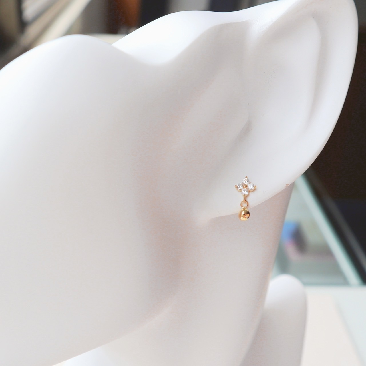 10K/花之絮語耳環