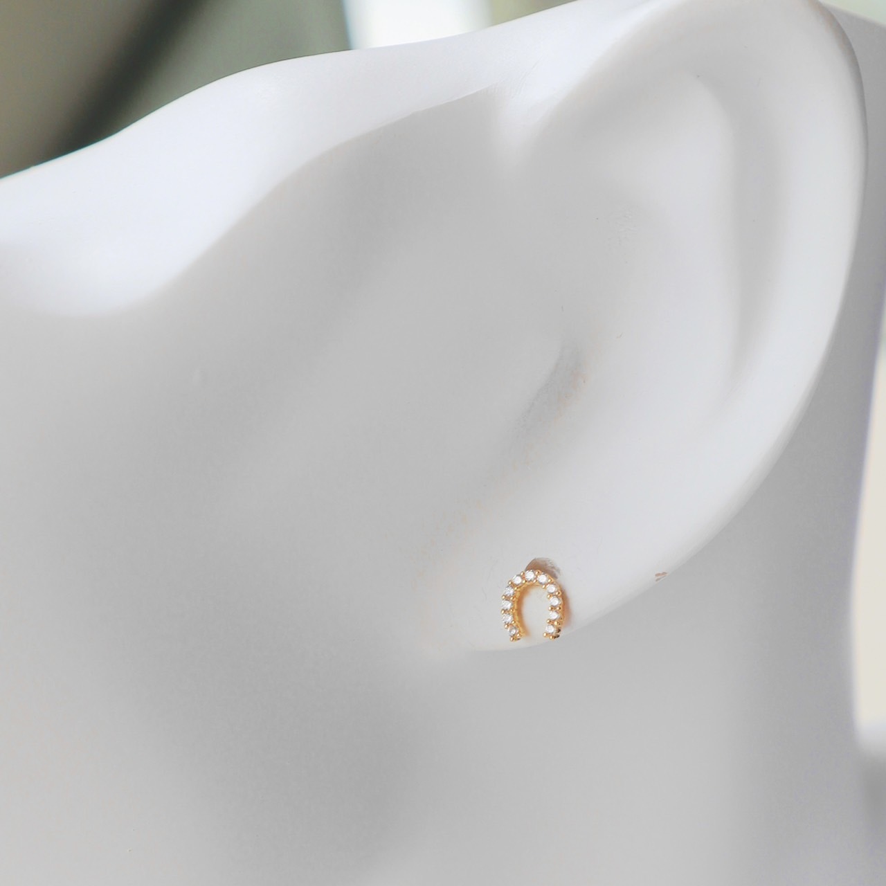 10K/幸運馬蹄耳環