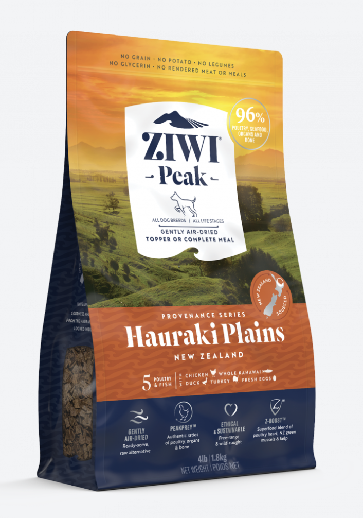 ZIWIPeak® 溫和風乾無穀物狗糧豪拉基灣配方狗糧 140G/900G/1.8KG