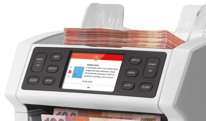 SAFESCAN 2850 中階前置放鈔驗鈔機 (合檢測劣質偽鈔) UV, MG Size 3種鑑偽功能 歐洲品牌