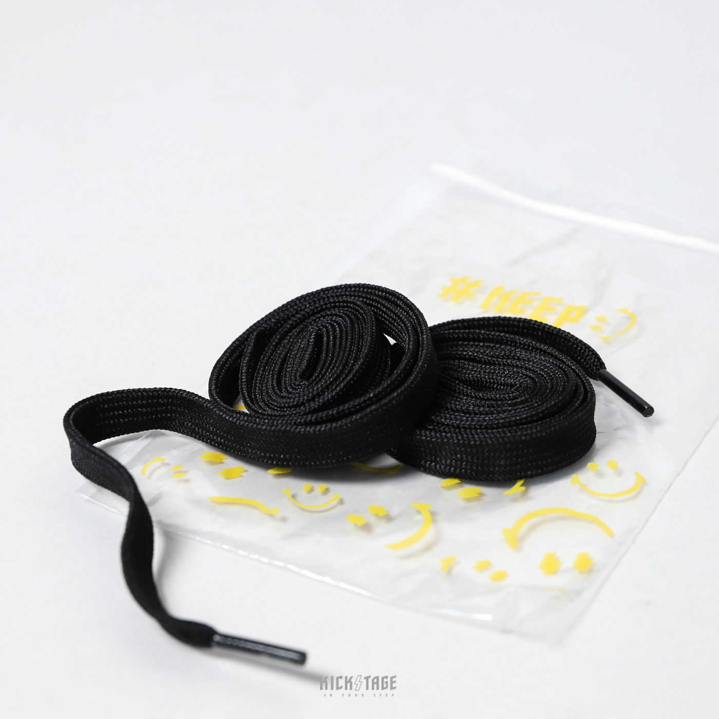 #KEEP SHOELACE 黑色 扁平 寬版 鞋帶 120CM/ 140CM【KS127】