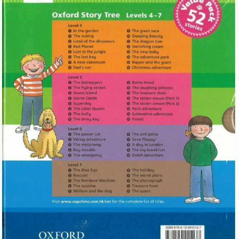 Oxford Story Tree 牛津故事樹 level 4-7(沒有點讀功能)