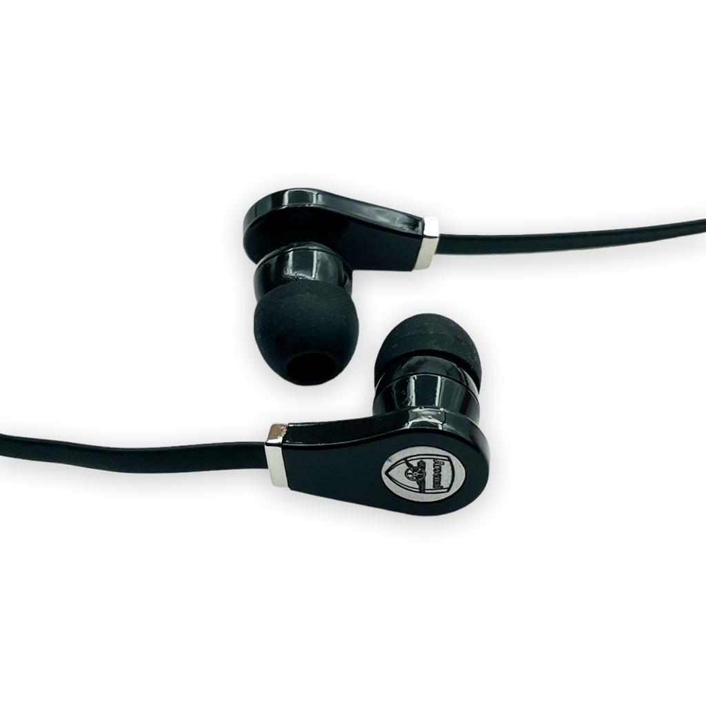 阿仙奴黑色銀會徽耳筒