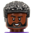 Lego 79688  Minifigure, Hair Male, Coiled with Straight Sides