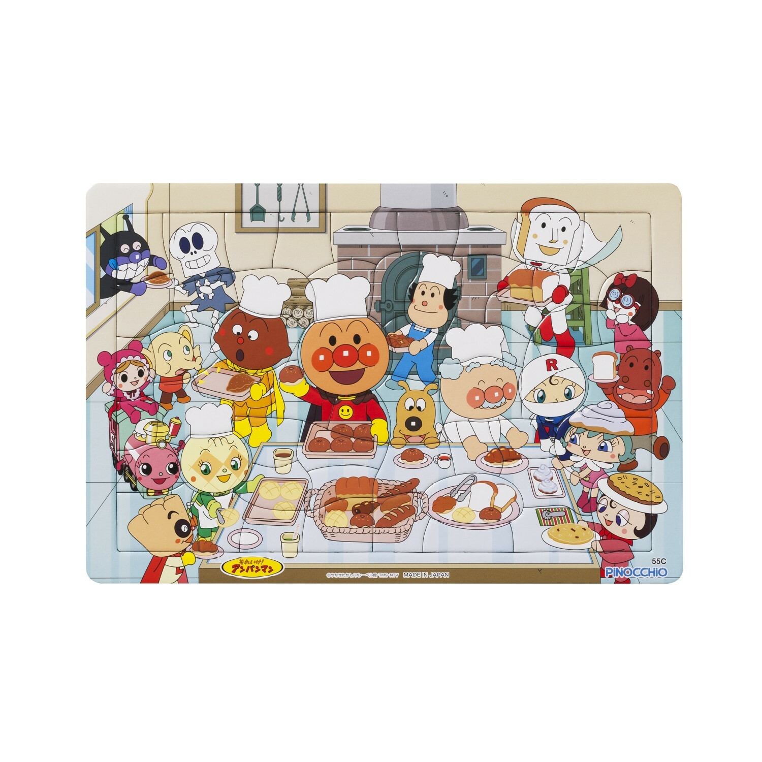 麵包超人天才腦益智55PCS 麵包工場