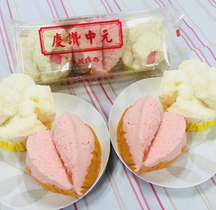 中元必拜  毛荷必桃(3入) 蛋奶素
