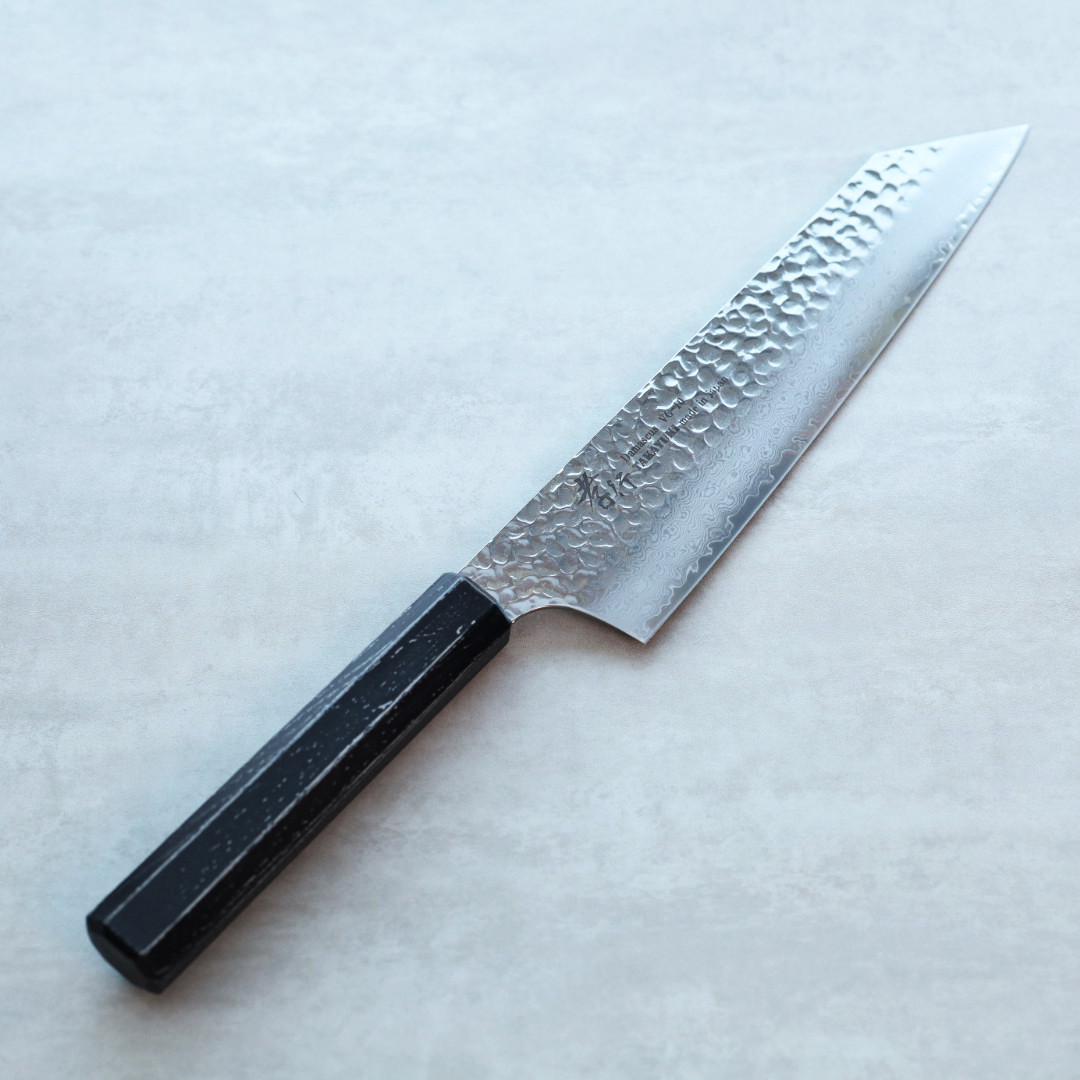 堺孝行 和劍型牛刀 190mm VG10鋼  黑檀七彩柄 33層鎚目大馬士革